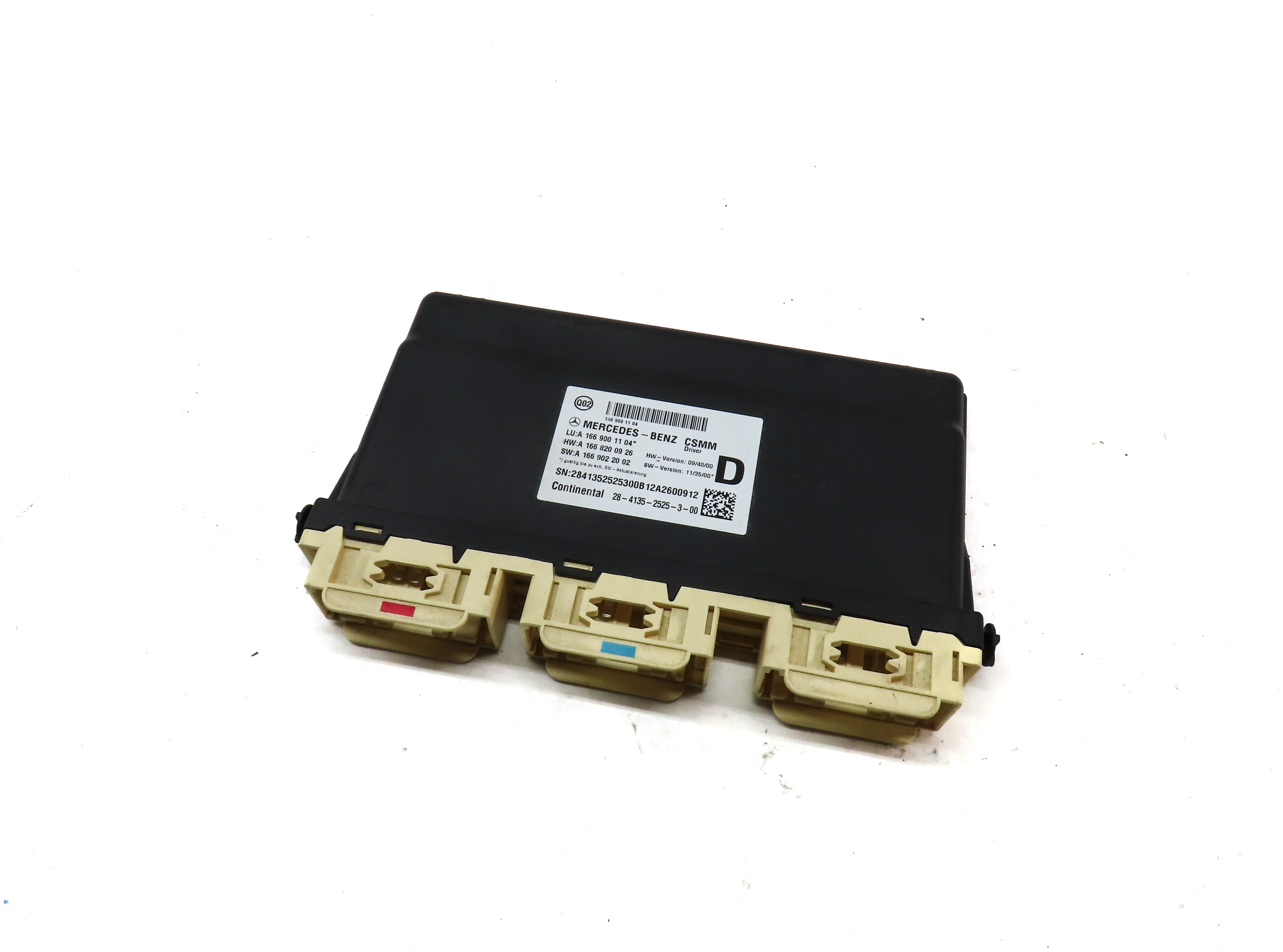 2013 MERCEDES ML550 (W166) FRONT LEFT DRIVER SEAT CONTROL MODULE — exact item pictured